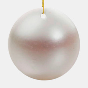 Glansig Pearlescent realistisk pärlemorfärg Julgransprydnad Keramik