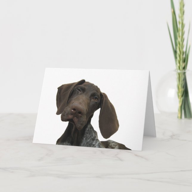 Glansigt Grizzlyhälsningkort Kort (Framsida)