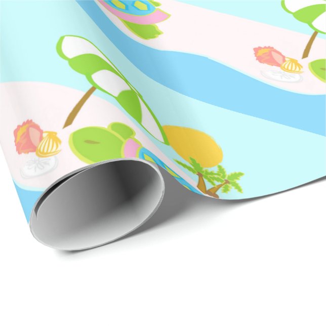 Glansigt slående in papper för rosa presentpapper (Rullad Hörn)