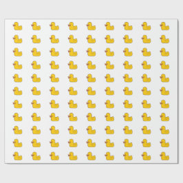 Glansigt slående in papper för Rubber anka, 30 i x Presentpapper