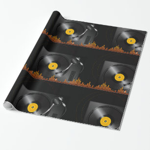 Glansigt slående in papper för Turntable Presentpapper
