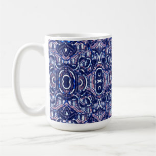 Glas 15 oz Lila Geometric Ceramic Mugg