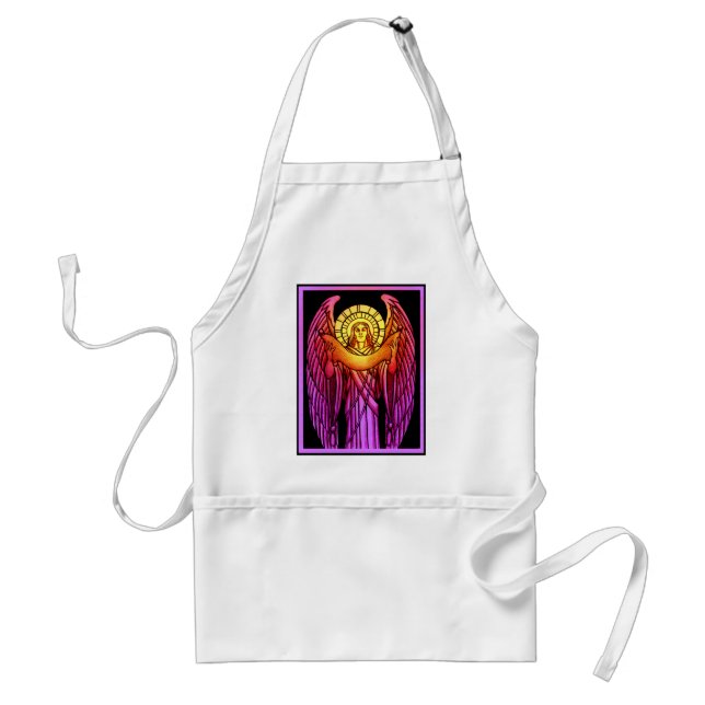 Glas Angel Apron, fastsatt Förkläde (Framsidan)