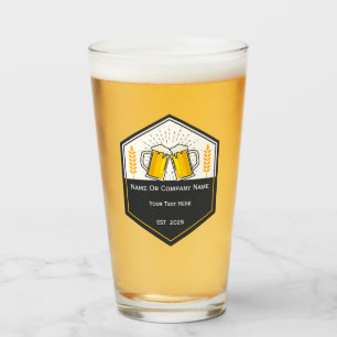 Glas av anpassningsbar Craft Beer Logotyp Glass