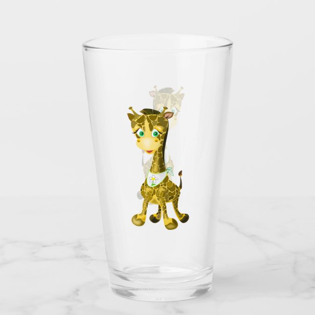 Glas av baby Giraffe - Målning (Framsida)
