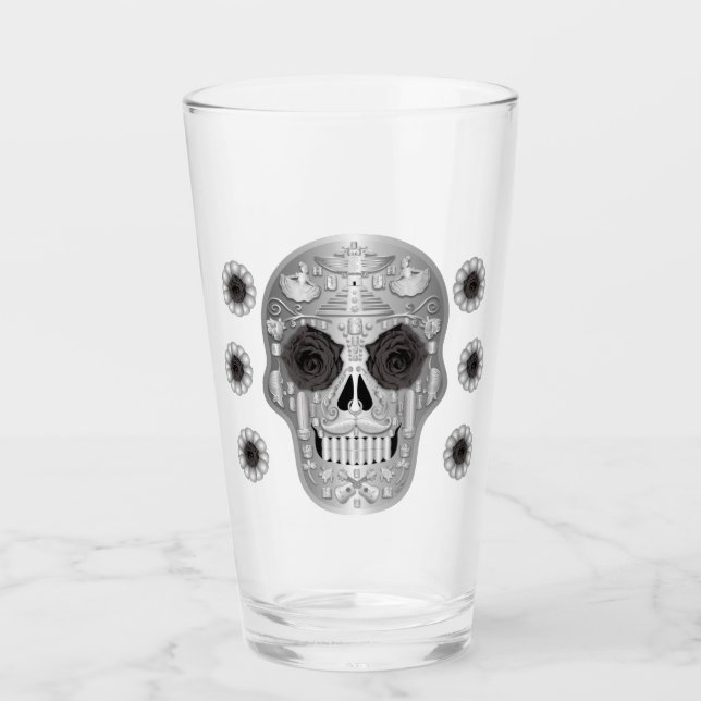 Glas av Chrome Calavera (Black Ro) (Framsida)