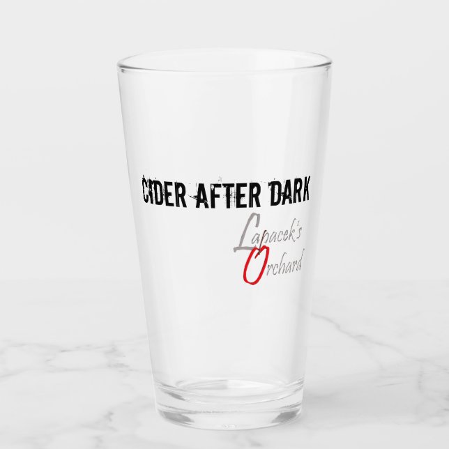 Glas av cider efter Mörk (Framsida)