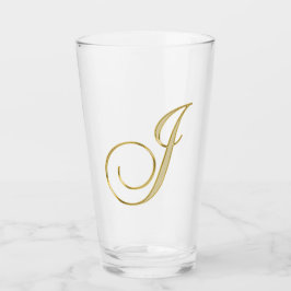 Glas av guld Monogram I