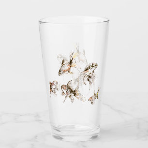 Glas av guldfisk - färgning