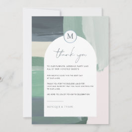 Glas av havsområde | Tack-kort för Bröllop Bord