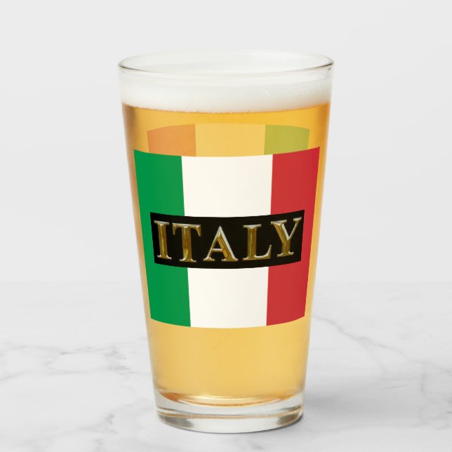 GLAS AV italien BEER (Framsida fylld)