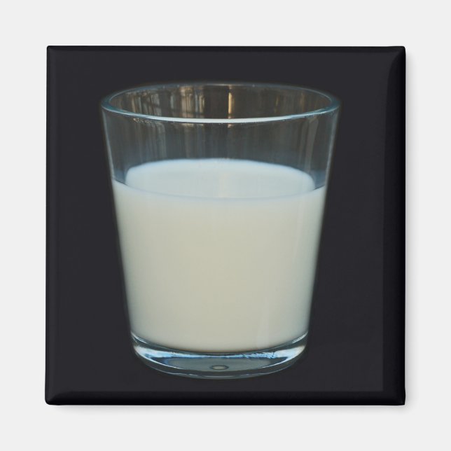 Glas av mjölk-magnet magnet (Framsidan)