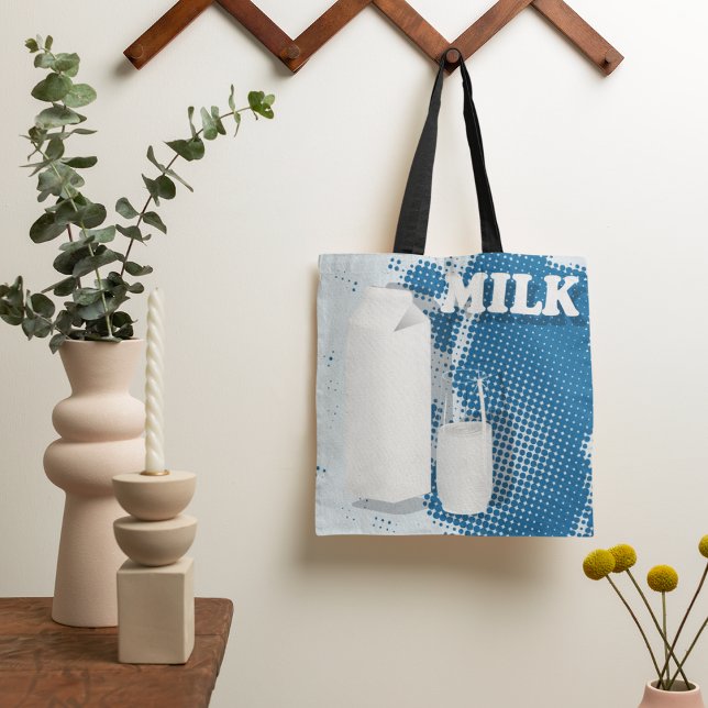 Glas av Mjölk Tote Bag Tygkasse (Skapare uppladdad)