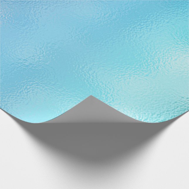 Glas av Ombre Himlar Sea Blue Ocean Beach Tiffany  Presentpapper (Hörn)