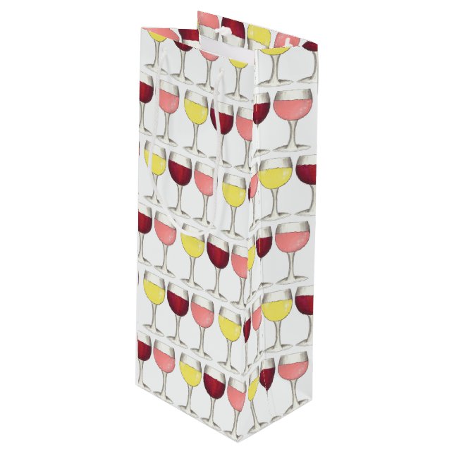 Glas av Red White Rosé Glasses Winery Vin Älskare (Framsidan Vinklad)