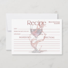 Glas av rött vin Recipe för bruden