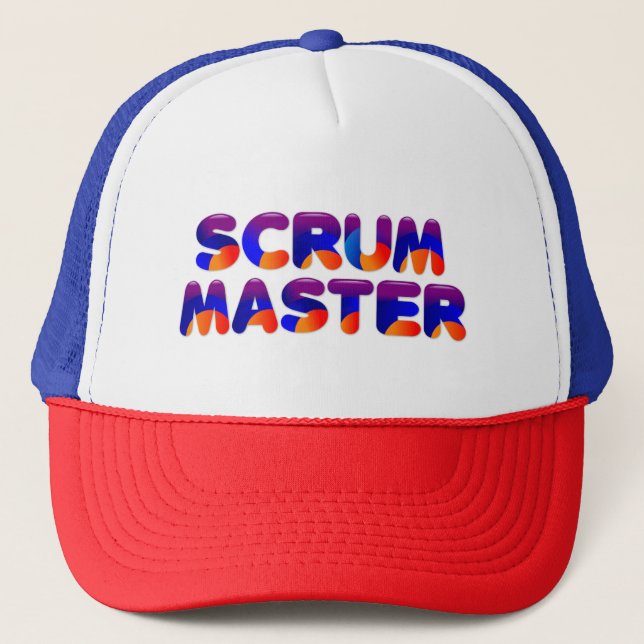 Glas av scrum Master Färgad Keps (Framsida)