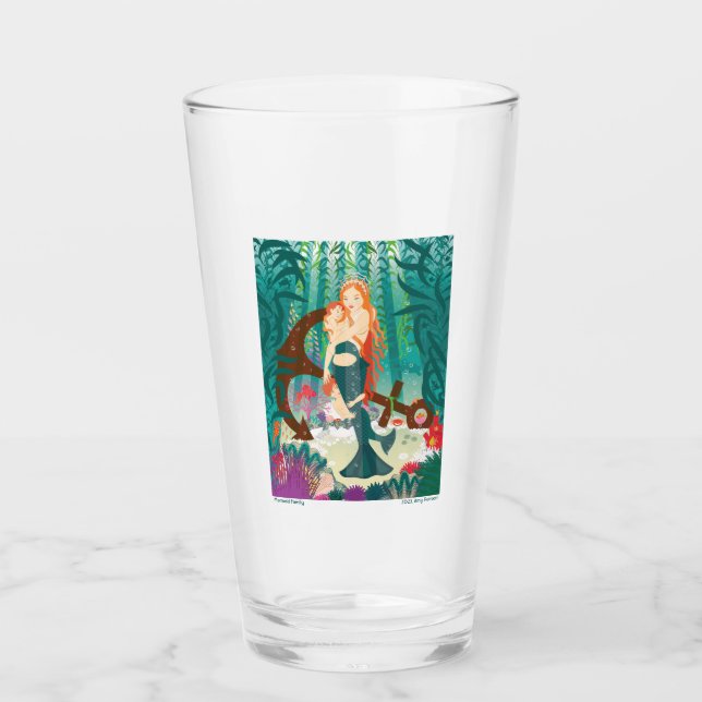 Glas av sjöjungfru Family (rödhårig) (Framsida)