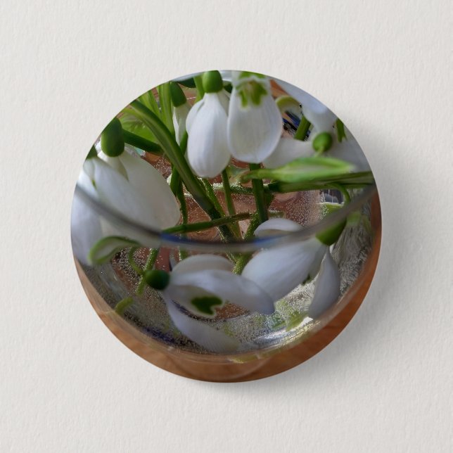 Glas av snödroppar knapp (Framsida)