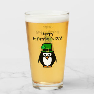 Glas av tecknaden Cute St patricks day leprechaun