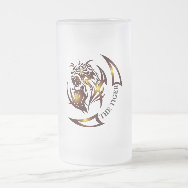 GLAS AV TIGER BER FROSTAT ÖLGLAS (Center)