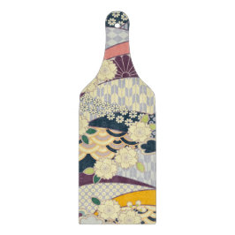 Glas av traditionell japansk Kimono-Blommigt