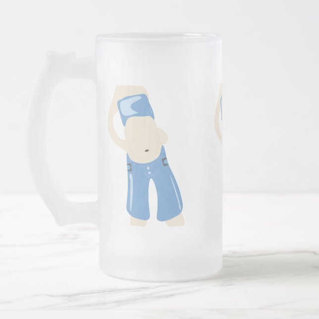 glas av tumöröl frostat ölglas (Vänster)