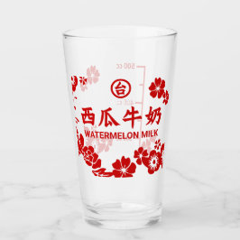 Glas av vattenmelon Mjölk