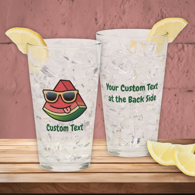 Glas av vattenmelon Tecknad (Skapare uppladdad)