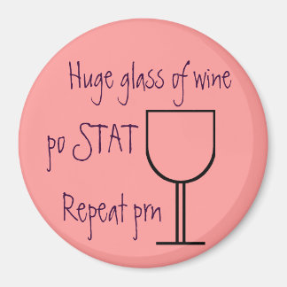 Glas av vin-ordningsmagnet magnet