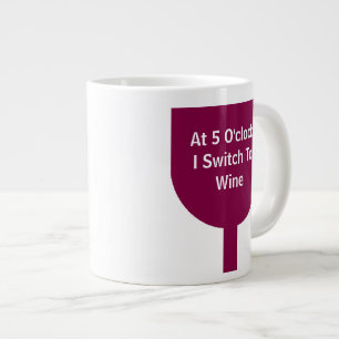 Glas av Vin ’växla till Vin’ Jumbo Mugg