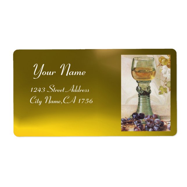 GLAS AV VITE VIN, GAMLA GRAPVINEYARD PARTY FRAKTSEDEL (Framsidan)