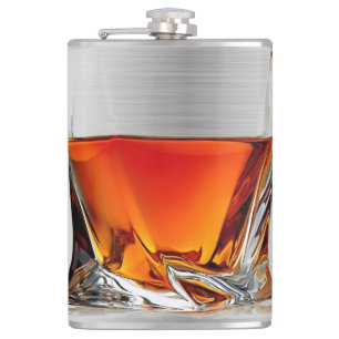 Glas av whiskykolv fickplunta