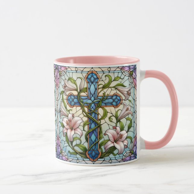 Glas, Blommigt Kor Mugg (Höger)