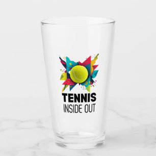 Glas Cup Abstract - Tennis Inifrån och Ut </s>