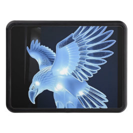 Glas Eagle på svart bakgrund Dragkroksskydd