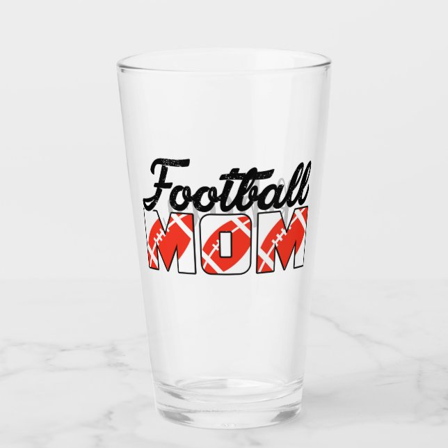 Glas för fotboll Mamma och Namn (Framsida)