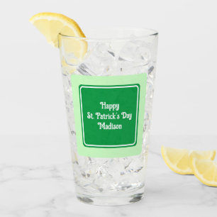Glas för Ljust grönt St patricks day Lycklig