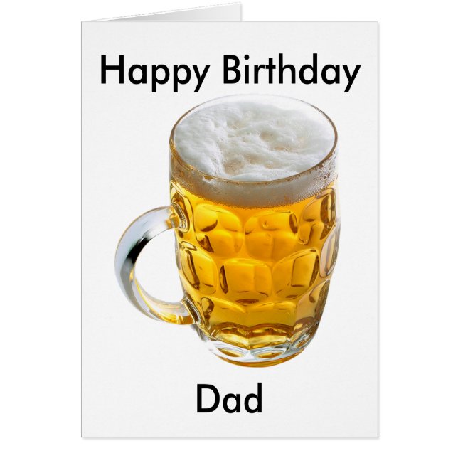 Glas från Beer Car Hälsningskort (Framsidan)