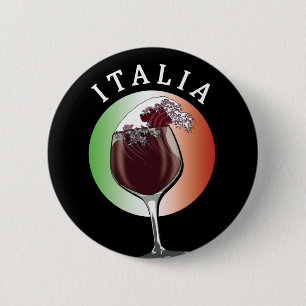 Glas från italienska Vin - Italien, Italien Knapp