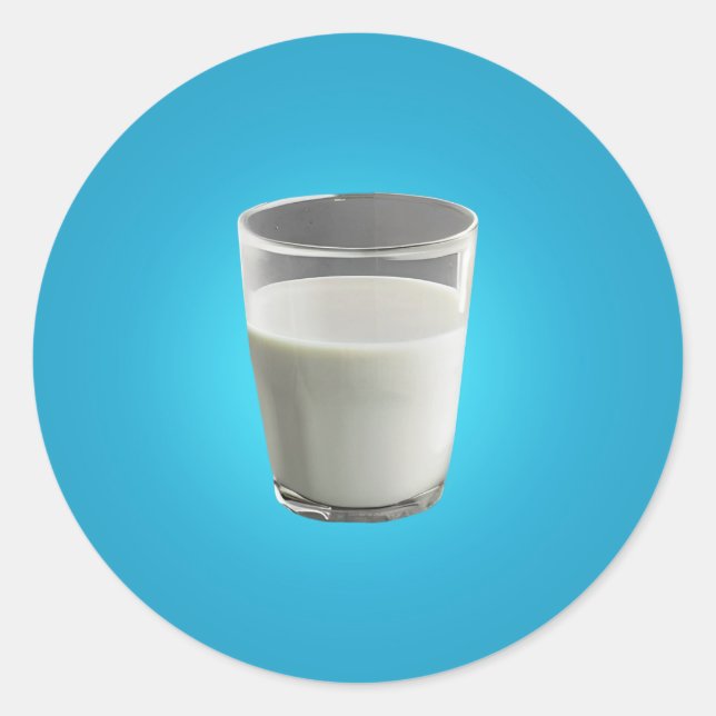 Glas från Mjölk Runt Klistermärke (Framsida)