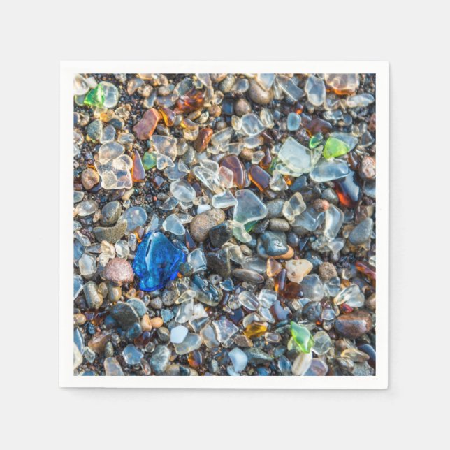 Glas från mousserande hav pappersservett (Framsidan)