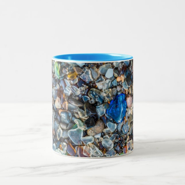 Glas från mousserande hav Två-Tonad mugg (Center)