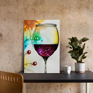 Glas från Vin Canvastryck