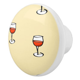 Glas från vin på orange knopp