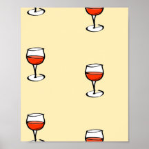 Glas från vin på orange