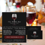 Glas från Vin, Vin Pub/Winery Advertising Reklamblad<br><div class="desc">Glas av Vin,  Vin Pub/Winery Advertising Flyers från Affärskortet Store.</div>