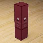Glas från Vin, Vin Pub/Winery Presentask För Vinflaska<br><div class="desc">Glas av Vin,  Vin Pub/Winery Vin Box by the Affärskort Store.</div>