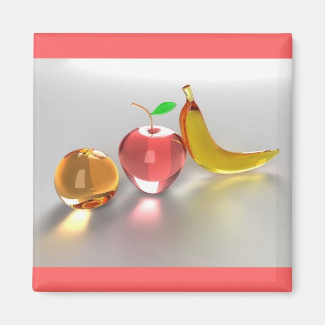 Glas Frukt Magnet (Framsidan)