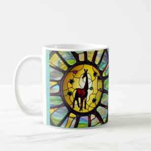 Glas Giraffe-kaffe Mugg